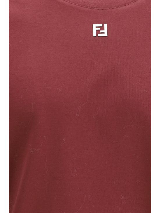 26SS 펜디 반팔 티셔츠 FY0936ARYY F0HM6 BORDEAUX - FENDI