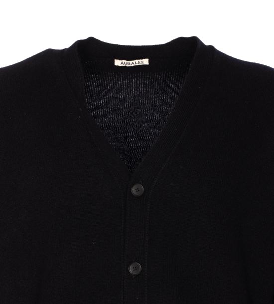 25FW 오라리 가디건 A25AC01BC TOP BLACK Black - AURALEE