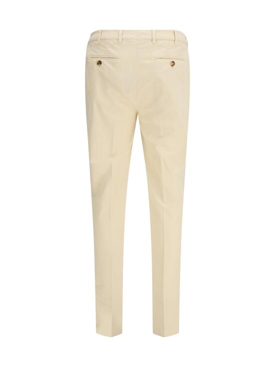 26SS 브루넬로 쿠치넬리 코튼 스트래치 미드 라이즈 슬림 핏 치노 M289LI1770 C5797 CREAM - BRUNELLO CUCINELLI