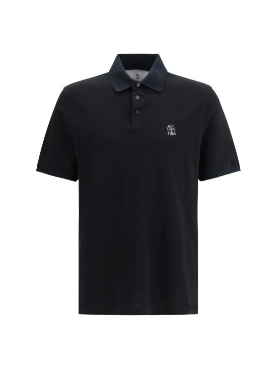 26SS 브루넬로 쿠치넬리 반팔 티셔츠 ME8548788 CGB88 BLACK