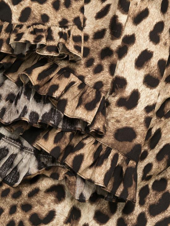 26SS 돌체앤가바나 숏 원피스 F6A0UT HS5E3HY13M Brown - DOLCE & GABBANA