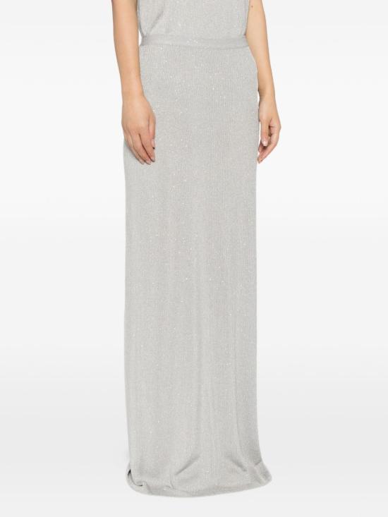 26SS 톰포드 미디 스커트 GCK254 YAE009TAA Silver - TOMFORD