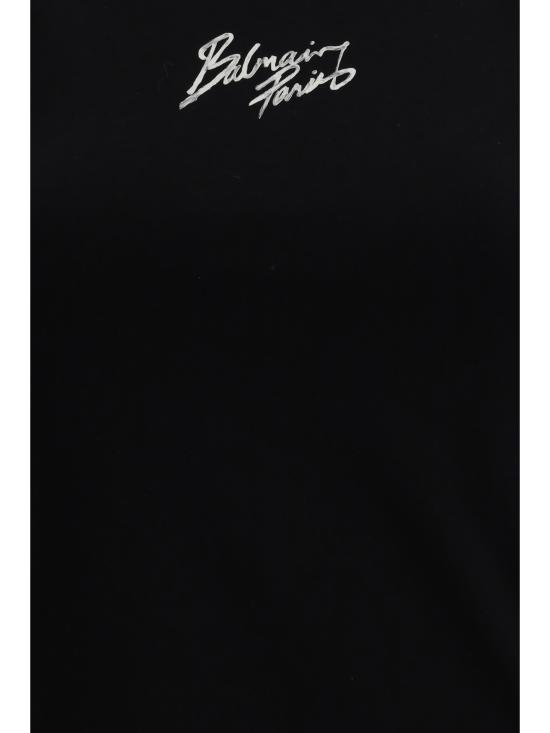 26SS 발망 반팔 티셔츠 GF1EB075BD40 EAB BLACK - BALMAIN