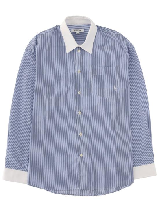25FW 스포티앤리치 긴팔 셔츠 SI01961302ST09 NAVYSTRIPE BLUE