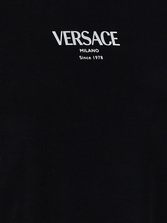 26SS 베르사체 반팔 티셔츠 10226561A166852B020 White Black - VERSACE