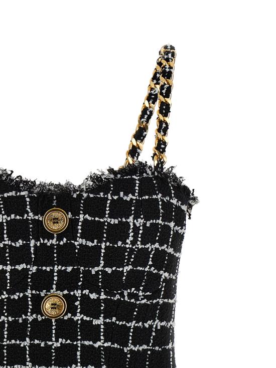 26SS 발망 숏 원피스 GF1R5163XL62EAB Black - BALMAIN