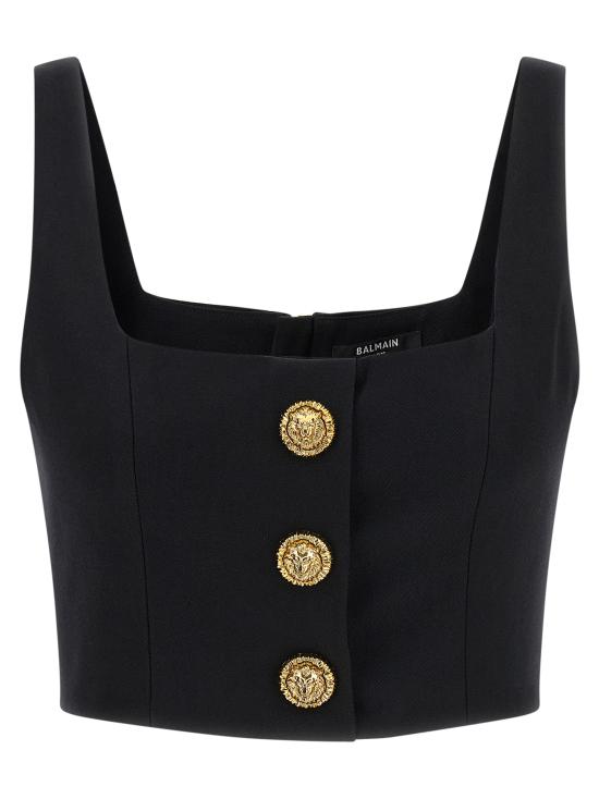 26SS 발망 민소매 티셔츠 GF1AB520WC090PA Black