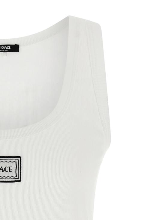 26SS 베르사체 민소매 티셔츠 10232101A172221W000 White - VERSACE