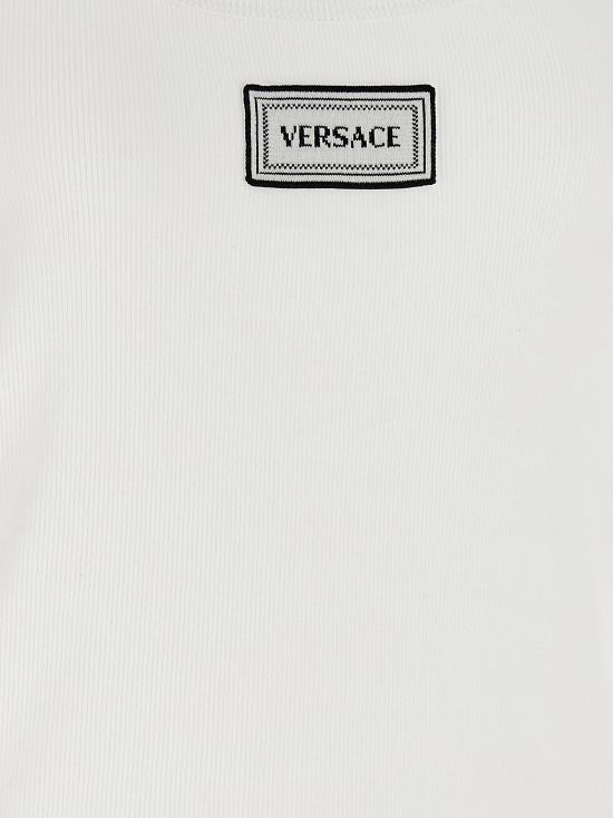 26SS 베르사체 민소매 티셔츠 10232101A172221W000 White - VERSACE