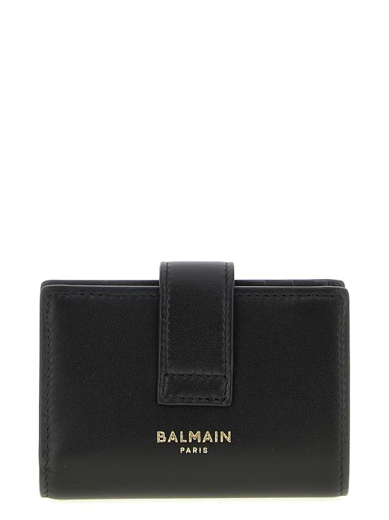 26SS 발망 명함지갑 GN1ML271LNAH0PA Black - BALMAIN