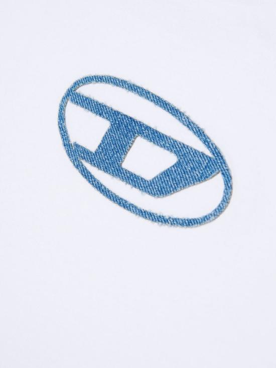 26SS [키즈] 디젤 티셔츠 J025900GRAI K100 White - DIESEL