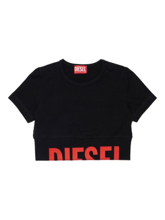 26SS [키즈] 디젤 티셔츠 J02581KYA0L K900 Black