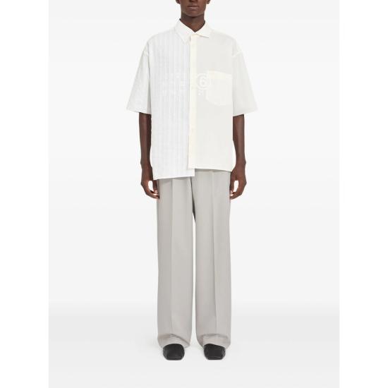 26SS MM6 메종마르지엘라 셔츠 MTN135 SH0DR0007 961 WHITE NEUTRALS - MM6 MAISON MARGIELA