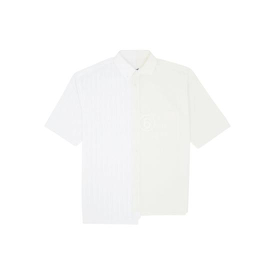 26SS MM6 메종마르지엘라 셔츠 MTN135 SH0DR0007 961 WHITE NEUTRALS