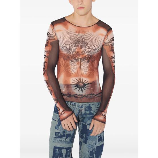 26SS 장 폴 고티에 스웨터 TO456 M026P 63600 NEUTRALS BLACK - JEAN PAUL GAULTIER