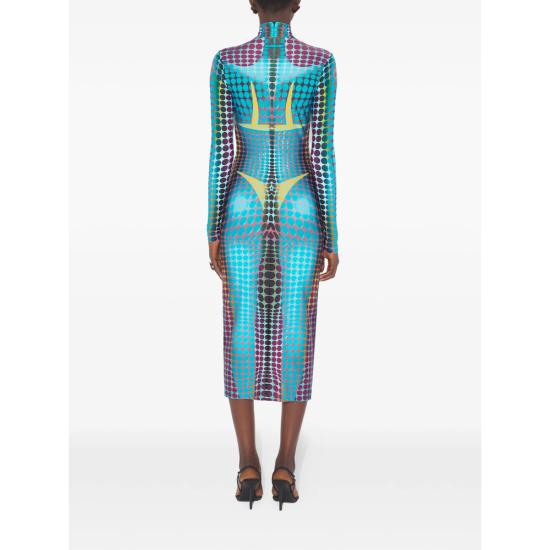 26SS 장 폴 고티에 롱 원피스 DR130 J042P 50271 BLUE - JEAN PAUL GAULTIER