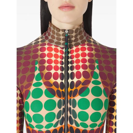 26SS 장 폴 고티에 롱 원피스 DR130 J042P 15506 YELLOW RED - JEAN PAUL GAULTIER