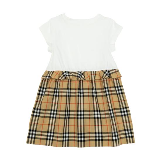 26SS [키즈] 버버리 원피스 8117420 KG2 RHONDA A1464 WHITE NEUTRALS - BURBERRY