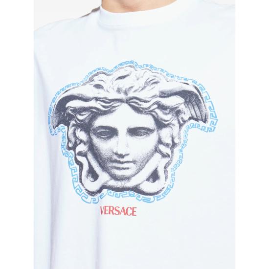 26SS 베르사체 반팔 티셔츠 1A16753 1013302 1W000 WHITE - VERSACE