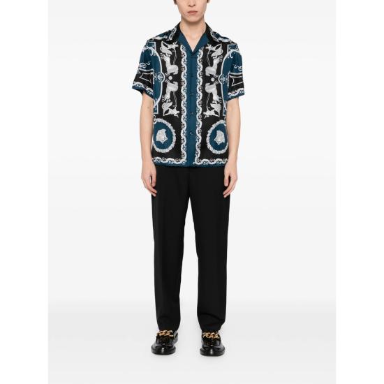 26SS 베르사체 반팔 셔츠 1A16096 1022740 5BE50 BLUE - VERSACE