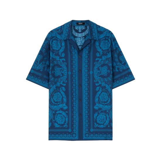 26SS 베르사체 반팔 셔츠 1A13557 1003926 5UH90 BLUE