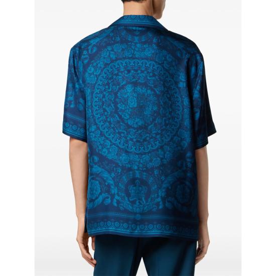 26SS 베르사체 반팔 셔츠 1A13557 1003926 5UH90 BLUE - VERSACE