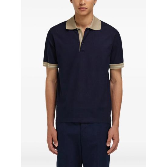 26SS 살바토레 페라가모 폴로 티셔츠 145340 0790984 BLBIA BLUE NEUTRALS - SALVATORE FERRAGAMO