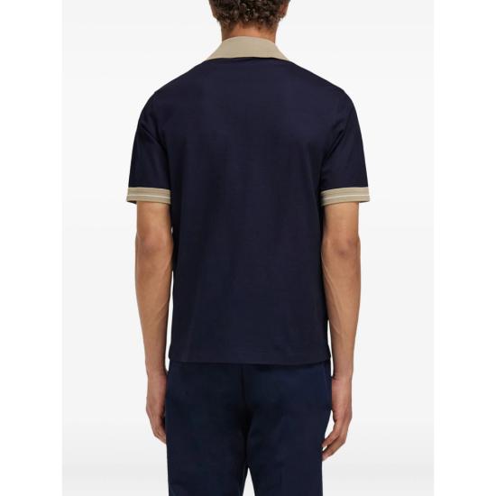 26SS 살바토레 페라가모 폴로 티셔츠 145340 0790984 BLBIA BLUE NEUTRALS - SALVATORE FERRAGAMO