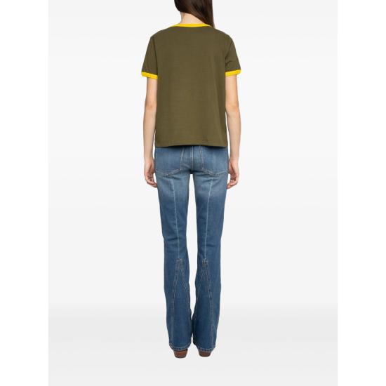 26SS 자딕앤볼테르 반팔 티셔츠 JWTS02851 TILLE GREEN - ZADIG & VOLTAIRE