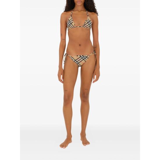 26SS 버버리 비키니 수영복 8122513 SADIE CHK B9368 NEUTRALS BLACK - BURBERRY