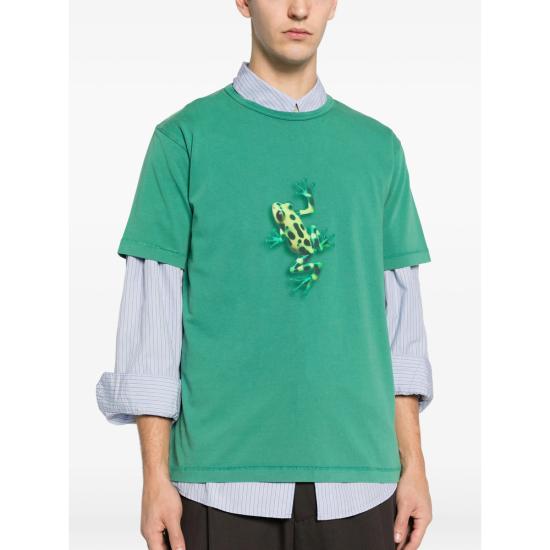 26SS JW앤더슨 반팔 티셔츠 JT0308 PG1937 540 GREEN - JW ANDERSON