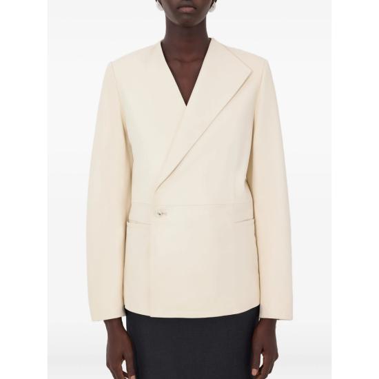 26SS 루루 드 세종 가죽 자켓 PAOLI IVORY NEUTRALS - LOULOU DE SAISON