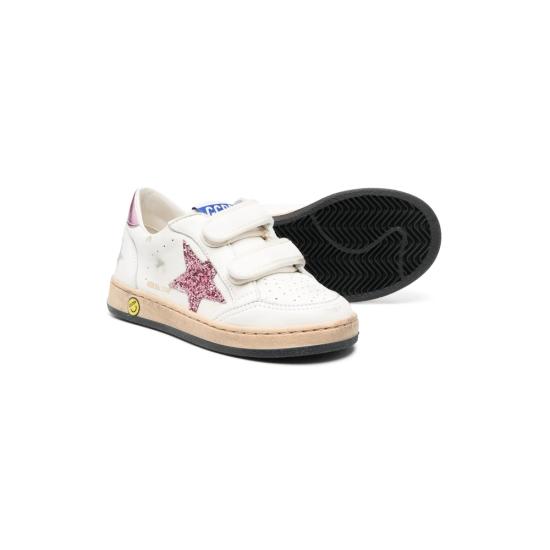 26SS [키즈] 골든구스 스니커즈 GYF00501 F004241 11224 WHITE PINK - GOLDEN GOOSE