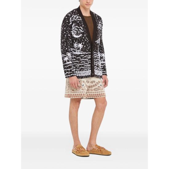 26SS 알라누이 가디건 LMHB027R26KN I002 6EOF BLACK WHITE - ALANUI