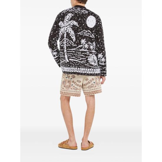 26SS 알라누이 가디건 LMHB027R26KN I002 6EOF BLACK WHITE - ALANUI