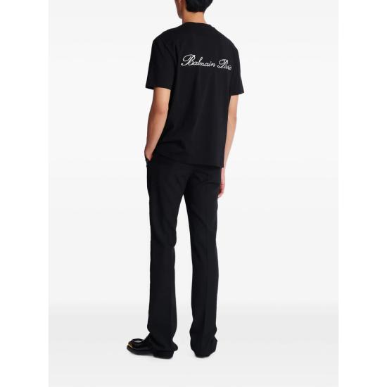 26SS 발망 반팔 티셔츠 FH1EG000 BC68 EAB BLACK - BALMAIN