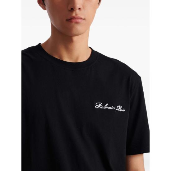 26SS 발망 반팔 티셔츠 FH1EG000 BC68 EAB BLACK - BALMAIN