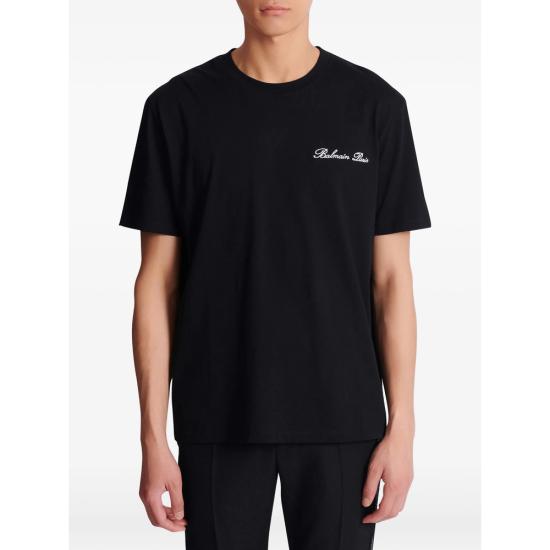 26SS 발망 반팔 티셔츠 FH1EG000 BC68 EAB BLACK - BALMAIN
