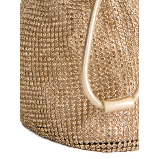 26SS 안야힌드마치 아이즈 크리스탈 드로스트링 파우치 205030 SS260147 GOLD - ANYA HINDMARCH