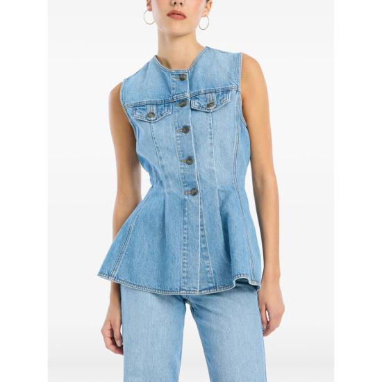 26SS 로테이트 민소매 티셔츠 1151671321 FLARED DEN 1321 BLUE - ROTATE