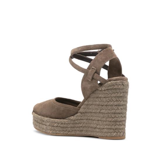 26SS 브루넬로 쿠치넬리 프레셔스 루프 스웨이드 에스파드리유 웨지 MZSFG3150 C8921 BROWN - BRUNELLO CUCINELLI