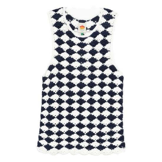 26SS 팜 리오 민소매 티셔츠 351584 L0049 BLUE WHITE