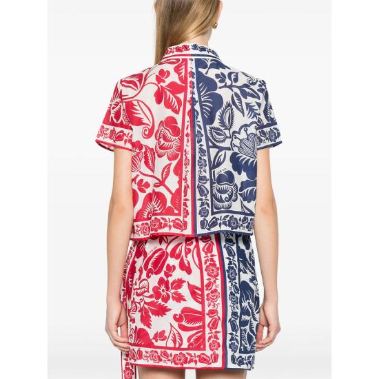 26SS 팜 리오 반팔 티셔츠 344783 26021 BLUE RED - FARM RIO