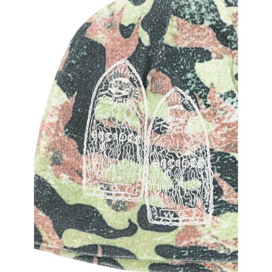 25FW 후 디싸이즈 워 비니 FLAME CAMO KNI MULTI GREEN BROWN - WHO DECIDES WAR