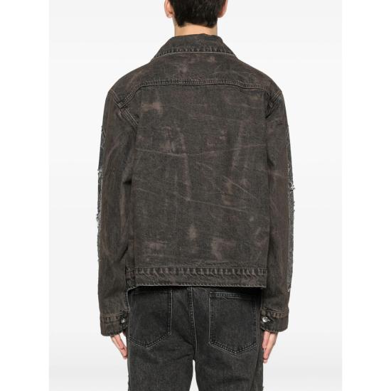25FW 후 디싸이즈 워 데님 자켓 MECHANIC TRUCK COAL BROWN - WHO DECIDES WAR