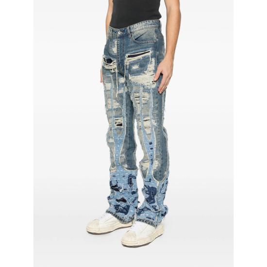 25FW 후 디싸이즈 워 데님 FLAME BORD DEN DENIM BLUE - WHO DECIDES WAR