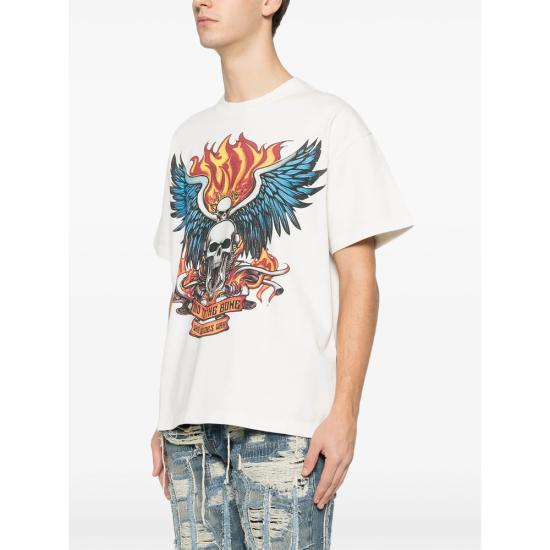 25FW 후 디싸이즈 워 스웨터 BAD TO BONE CLOUD WHITE - WHO DECIDES WAR