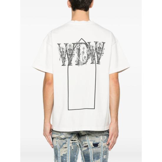 25FW 후 디싸이즈 워 스웨터 BAD TO BONE CLOUD WHITE - WHO DECIDES WAR