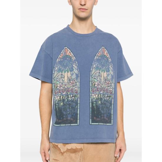 25FW 후 디싸이즈 워 스웨터 FADED JERSEY VIGRE BLUE - WHO DECIDES WAR