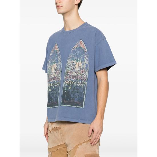 25FW 후 디싸이즈 워 스웨터 FADED JERSEY VIGRE BLUE - WHO DECIDES WAR